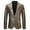 Black, variant on Yaoyar Mens Party Dinner Performance Host Dress Tuxedo Gold Plaid Printed Lapel Suit Blazer Jacket Yellow L