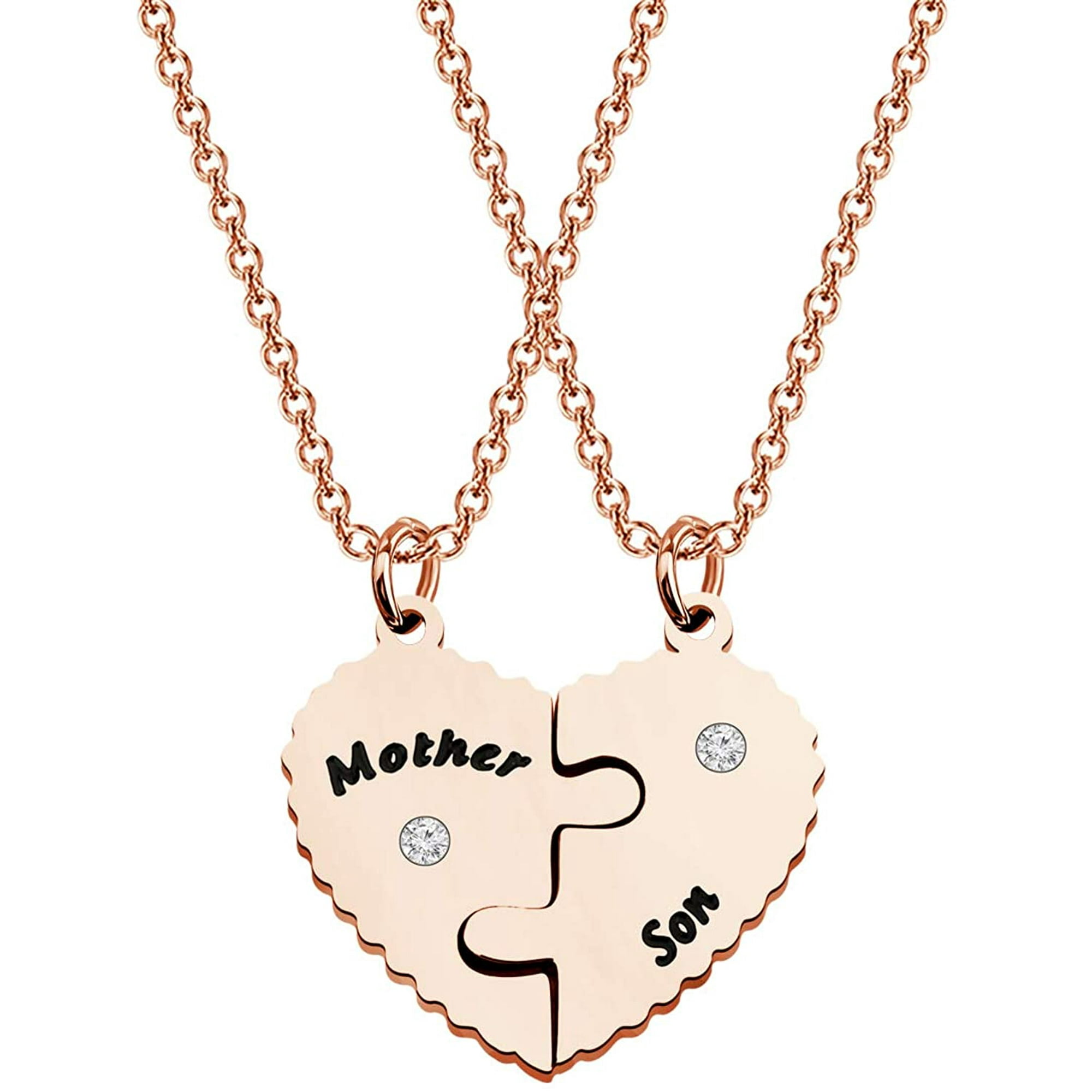 Mother Son Gifts Mother and Son Necklace Set for 2 Mother and Son Matching Jewelry