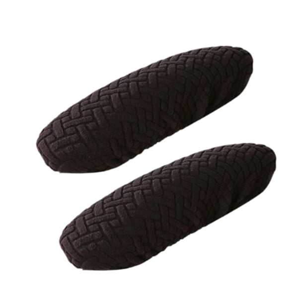 1 par de fundas para reposabrazos de silla de oficina, fundas para reposabrazos de sillón, fácil instalación, antideslizantes Negro