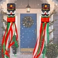thumbnail image 3 of 2 Pack 60 Inch Christmas Hanging Nutcracker Windsock Flags Christmas Decorations Outdoor Indoor Front Door Patio Porch Patio Tree Lawn Garden Party Decorations, 3 of 6