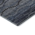 thumbnail image 3 of Addison Rugs Mayfield Premium Machine Washable Transitional Gradient Navy Rectangle Rug, 8' X 10' Machine Washable Transitional Gradient Navy Oversized Sherpa Throw Blanket, 3 of 6