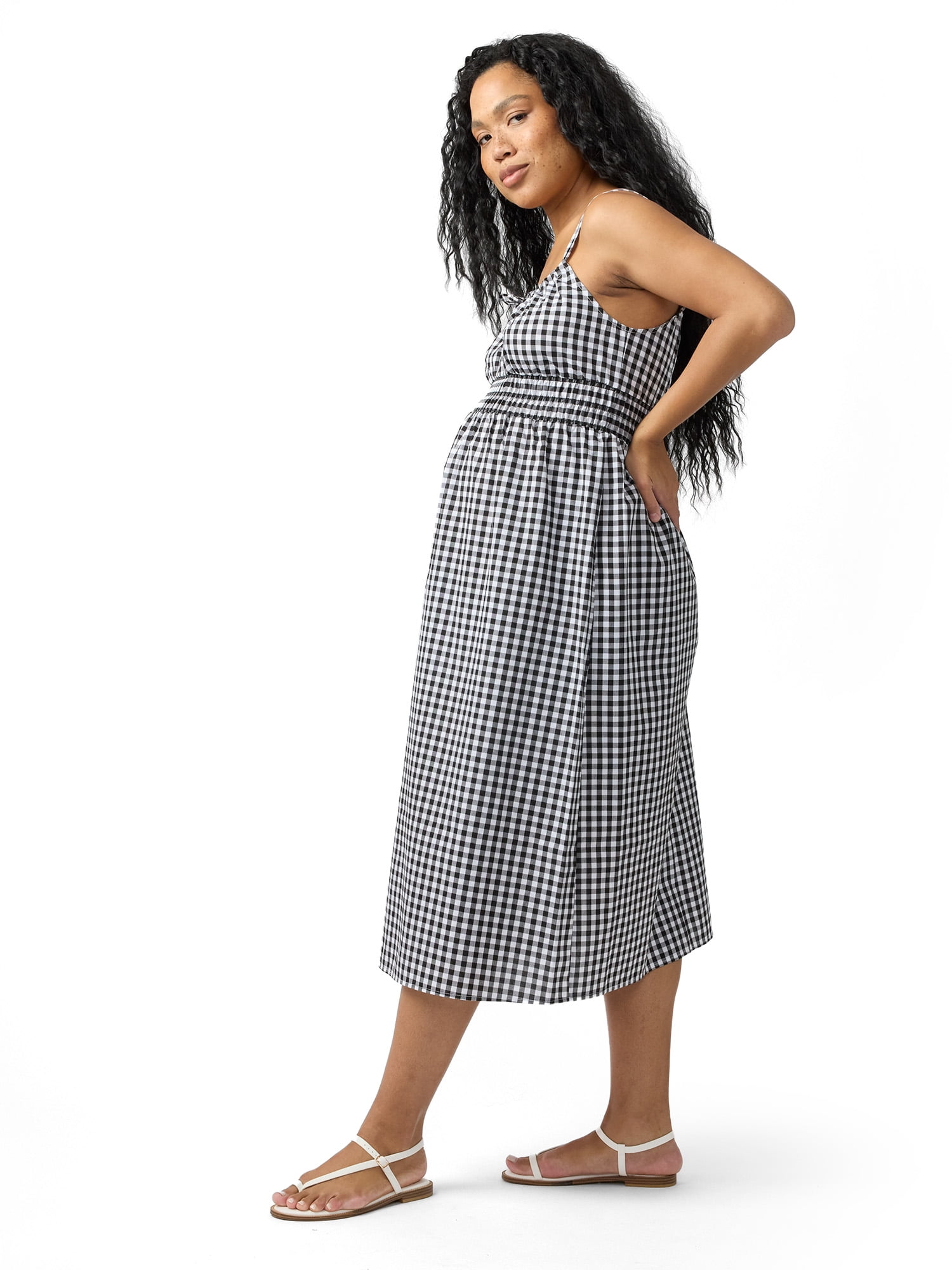 Ingrid & Isabel For Every Belly Women's Maternity Gingham Woven Dress, Size S-XXL