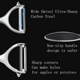 thumbnail image 3 of LYCAQL Vegetable Peeler, Potato Peelers for Kitchen Stainless Steel Multi-function Set Fruit Peeler For Kitchen and Household Tools Y Shape Swivel Blades, 3 of 7