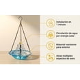 thumbnail image 6 of Solar Powered Hummingbird Feeder Fountain Outdoor, 2-in-1 Hummingbird Bath Fountain and Feeder, Hanging Birdbath Bowl for Garden Backyard Patio,Blue, 6 of 6