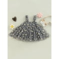 thumbnail image 4 of Bagilaanoe Toddler Baby Girl Summer Dress Sling Sleeveless Daisy Print A-line Tulle Princess Dresses 6M 12M 2T 3T 4T 5T Kids Casual Swing Sundress, 4 of 9