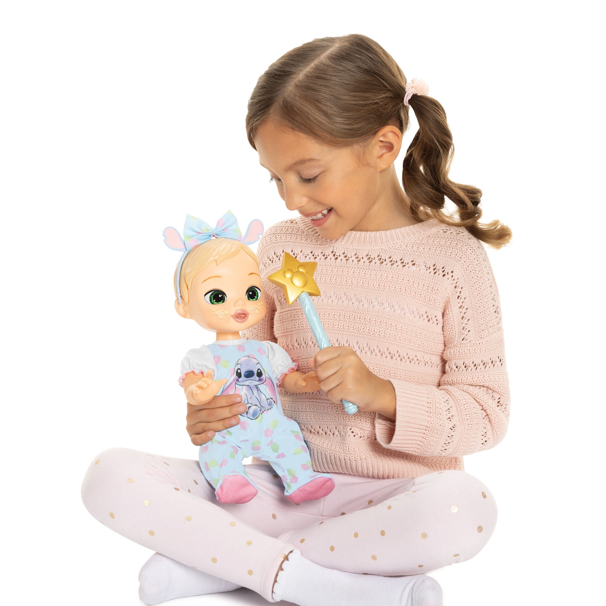 Disney Darlings Deluxe Stitch Feature Blue Eye Baby Doll for Child Ages 2+