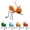 Orange, variant on Ant Decor Metal Wall Art Garden Decoration, 3D Wall Sculptures, Colorful Hanging Metal Sculpture Ant Decor for Indoor Outdoor Statues Yard Fence Ornaments