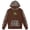 Pinecone Brown Camo, variant on John Deere Little Girls' Fleece Hooded Sweatshirt Bright Pink