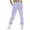 Purple, variant on Cavosen Christmas Work Pants Women Cargo Fleece Trousers Solid Elastic Waist Bottoms Lightweight Holiday Pants