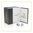 thumbnail image 3 of BEBERLINI Men Stud Earrings Cubic Zirconia Silver Stainless Steel Jewelry Round 9 mm, 3 of 7