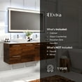 thumbnail image 7 of Eviva Luxurious 60 Inch Double Vessel Sink Vanity in Rosewood, 7 of 7