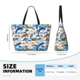 thumbnail image 4 of Fotbe Marine Animals Bolsa de Viaje para Playa - Resistente al Agua, Bolsa Tote de Gran Capacidad y Ligera con 7 Bolsillos para Mujeres y Hombres, 4 of 7