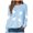 Sky Blue_1, variant on Godom Halloween Sweatshirts for Women Pumpkin Graphic Long Sleeve Tunic Shirts Crewneck Loose Pullover Tops 2025 Trendy Outfit