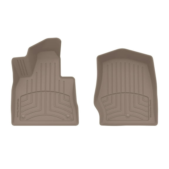 WeatherTech FloorLiner HP Custom Fit Floor Mats compatible with Ford Explorer, Explorer Hybrid, Explorer ST - 1st Row (Driver & Passenger), Tan