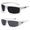 White/Black, variant on Locs 9025 WHITE Sunglasses Gangster Shades