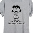 thumbnail image 3 of Peanuts - Who Says Im Crabby Lucy - Juniors Ideal Flowy Muscle T-Shirt, 3 of 6