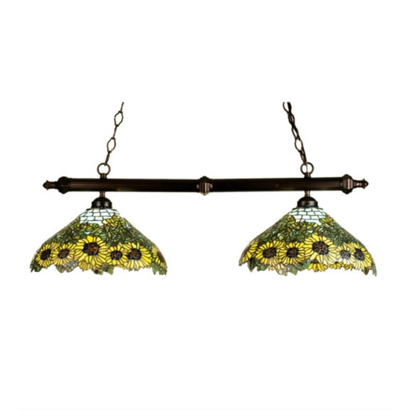 Meyda Tiffany 18845 Stained Glass / Tiffany Island / Billiard Fixture From The Wild