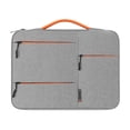 thumbnail image 1 of Bearachild Bolsa para portátil de 13/14/15 pulgadas, funda para ordenador portátil, impermeable, bolsa de transporte para portátil, funda Cuadernos de escritura y cuadernos de bocetos gris 15 pulgadas, 1 of 6
