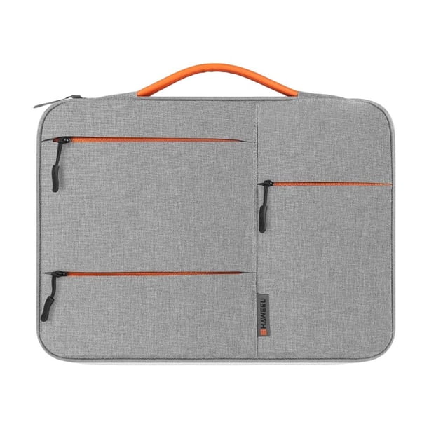 Bearachild Bolsa para portátil de 13/14/15 pulgadas, funda para ordenador portátil, impermeable, bolsa de transporte para portátil, funda Cuadernos de escritura y cuadernos de bocetos gris 14 pulgadas