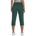 thumbnail image 3 of POROPL Cargo Capris for Women,Chino Zip Fly & Button Closure Pants with Pockets Straight Leg Cropped Pants, 3 of 8