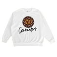 thumbnail image 4 of Women's Gameday Couture  White Washington Commanders Script Logo Oversized Premium Fleece Pullover Sweatshirt, 4 of 7