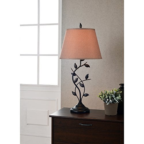 Kenroy Home Rustic Table Lamp ,31 Inch Height, 15 Inch Diameter with Oil  Rubbed Bronze Finish