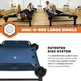 thumbnail image 3 of Disc-O-Bed Single Cot, Portable Sleep Solution for Tents & Cabins, Navy, 3 of 11