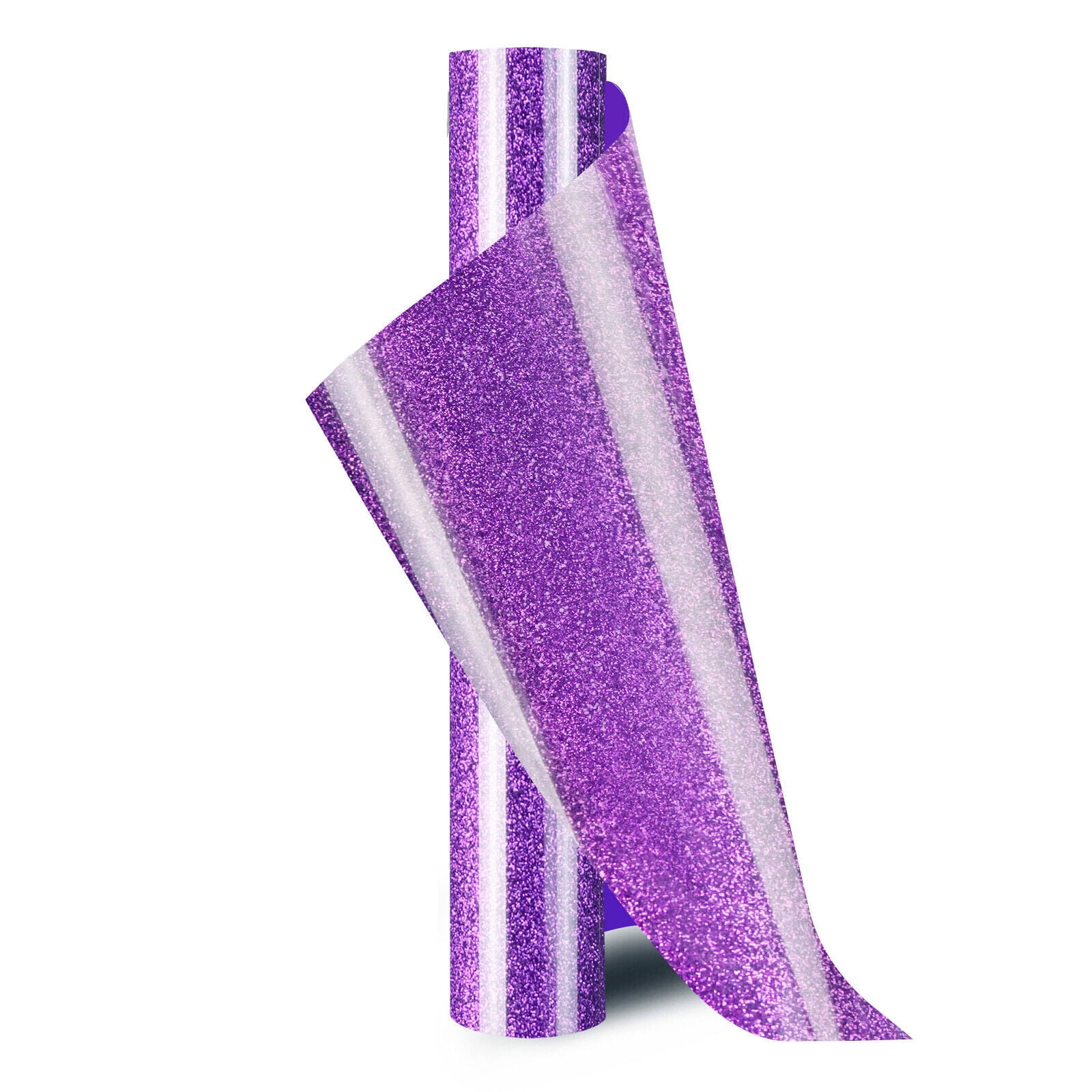 Dark Purple Glitter HTV Heat Transfer Vinyl Rolls 10" x 5FT Dark Purple Glitter HTV Vinyl for