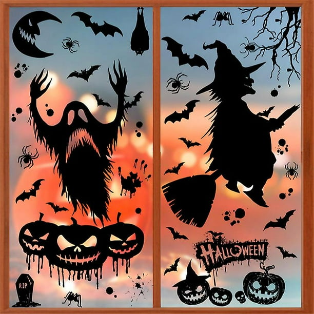 Halloween Window Clings Scary Halloween Window Decorations 3d Skeleton