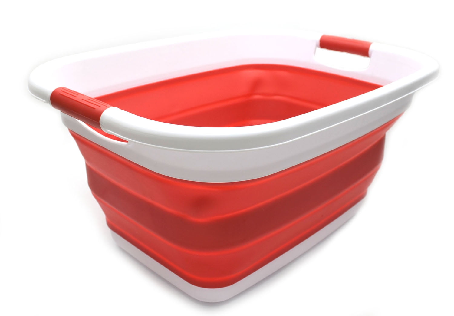 SAMMART Collapsible Plastic Laundry Basket Foldable Pop Up Storage