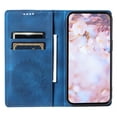 thumbnail image 2 of SaniMore for Google Pixel 7 Case, PU Leather Embosed Mandala Flower Wallet Protective Phone Cover Card Slots Pocket Purse Women Men Kickstand Vintage Shockproof Anti-fall Shell, Blue, 2 of 9