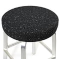 thumbnail image 3 of Daiia Black Glitter Stool Covers Round,Round Bar Stool Covers Waterproof Bar Chair Covers Washable Stool Cushion Slipcover for 12-14 Inch Chair-14 inch, 3 of 7