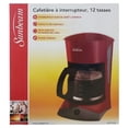 thumbnail image 2 of Sunbeam 6973-033 Cafetière 12 Tasses avec Porte-Filtre Amovible Rouge, 2 of 3