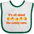 thumbnail image 3 of Inktastic All About the Candy Corn Boys or Girls Baby Bib, 3 of 4