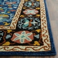 thumbnail image 3 of SAFAVIEH Roslyn ROS545A Handmade Blue / Multi Rug, 3 of 6