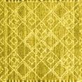 thumbnail image 1 of Ahgly Company Indoor Square Abstract Yellow Contemporary Area Rugs, 6' Square, 1 of 4