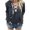 Grey, variant on Women Lace Up V Neck Long Sleeve Solid Color Hoodies Top
