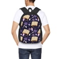 thumbnail image 6 of Vsdgher Lavender Flowers Print Backpack for Women Men School Bookbag with Laptop Compartment for College Work Travel, Simple Fashion Casual Daypack, Fit 15" Laptop, 6 of 8