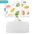 thumbnail image 4 of Yayeee Kids Hooded Towels Toddler Soft Absorbent Beach Bathing Wrap 50" x 23.5", Pink Colorful Leaves, 4 of 5