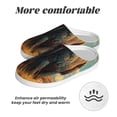 thumbnail image 6 of Fotbe Western Desert Cactus Bald Eagle Pattern Women's Fuzzy Curly Fur Memory Foam Loafer Slippers Indoor Outdoor Slippers Winter Home Shoes-44/45, 6 of 7