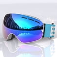 thumbnail image 1 of Gafas de esquí con bastones para adultos, para hombres y mujeres, con revestimiento al vacío de color antivaho de doble capa, 1 of 5