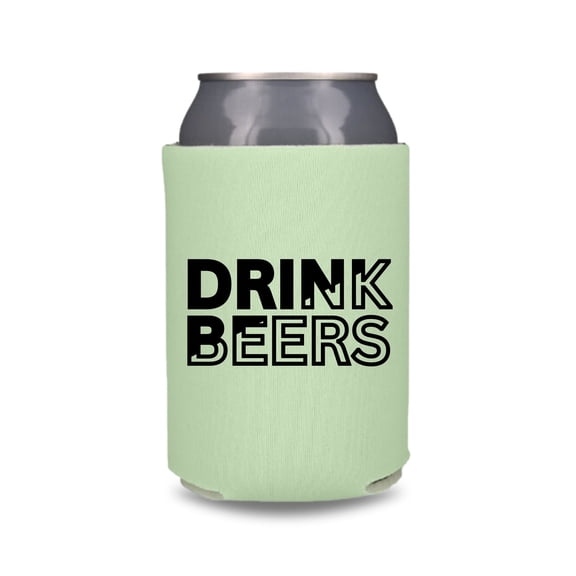 Funny Can Coolers, Drink Beers Coolies, Gift, Beer Coolers, Drink Accessory, Party Favors (Mint)