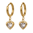 thumbnail image 3 of Set de Joyería para Mujer Corazón LuckyLy Acero Inoxidable con Zirconia Cúbica Dalia Dorado UNITALLA, 3 of 6