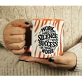 thumbnail image 4 of Inkdotpot Work Hard In Silence Let Your Success Be Your Noise 11 Oz Ceramic Coffee Mug Positive Quotes Employee Boss Coworkers Birthday GIft-Orange, 4 of 5
