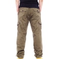 thumbnail image 6 of YYDGH Men's Cargo Pants Cotton Wide Leg Work Pants with Multi Pockets Casual Loose Hiking Camping Trousers, 6 of 8
