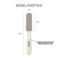 thumbnail image 3 of Kiss New York QuickBuff Foot File – Callus Remover for Feet, Spa Pedicure Quality, Stainless Steel, Dead Skin Removal, Emery Foot Heel Scrubber, Waterproof Rust Proof, Wet & Dry (Curved, Double-sided), 3 of 11