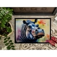 thumbnail image 3 of Carolines Treasures DAC2931MAT 0.15 x 18 x 27 in. Hippopotamus Doormat, 3 of 5