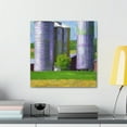 thumbnail image 3 of Silo in Moonlight Scene - Canvas, 3 of 10