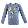 thumbnail image 3 of Hudson Baby Infant and Toddler Boy Long Sleeve T-Shirts, Solar System Shark, 12-18 Months, 3 of 7