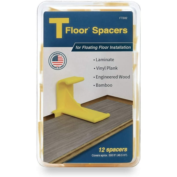 Tfloor Laminate Flooring Spacers for Installing Laminate Wood, Vinyl